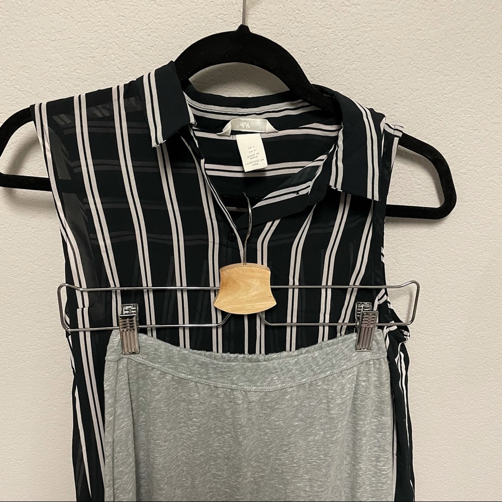 H&M top + AF skirts